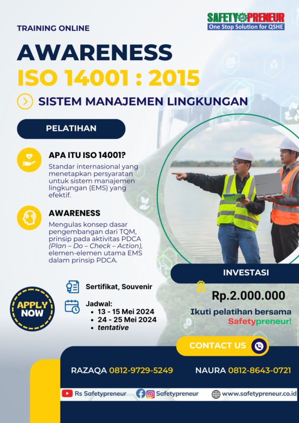 TRAINING ONLINE AWARENESS ISO 14001:2015