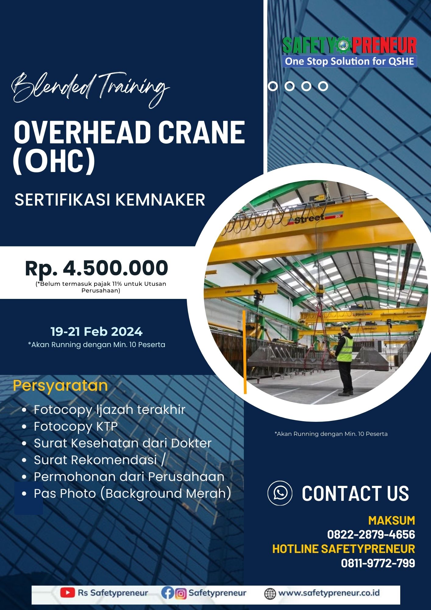 TRAINING OVERHEAD CRANE (OHC)